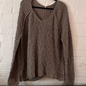 Free people dark green sweater
